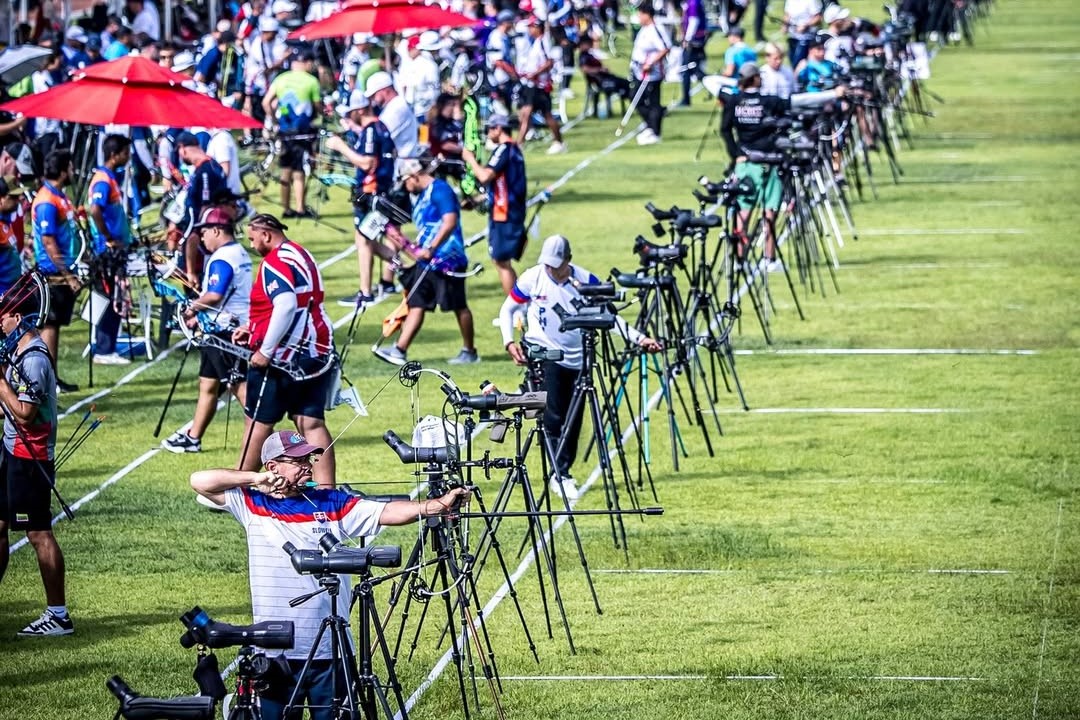 A MEGA BUSY field as the morning compound qualifying wraps up in Gwangju. WorldArchery1